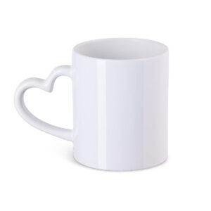 Sublimationstasse mit Herzhenkel