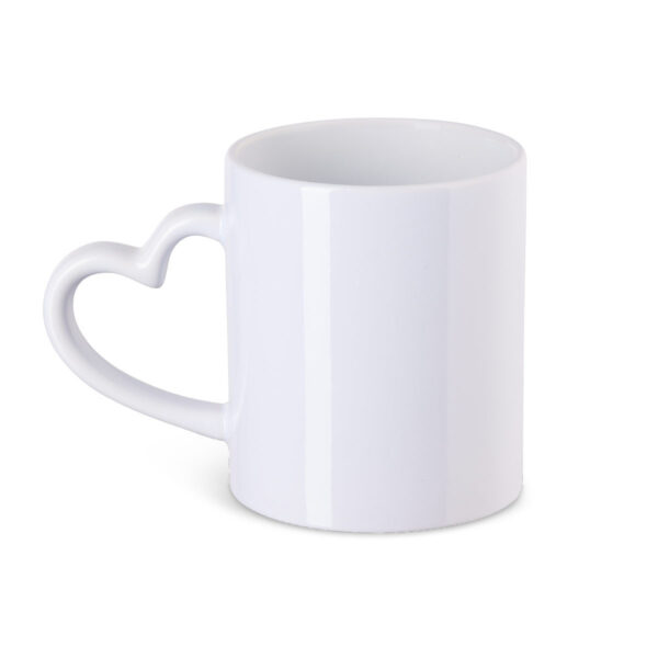 Sublimationstasse mit Herzhenkel